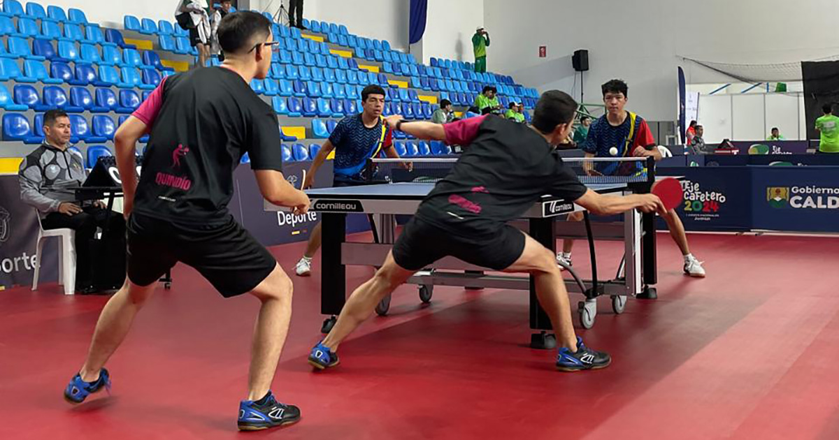 EQUIPO MASCULINO DE TENIS DE MESA DEL QUINDÍO SE DESPIDE EN OCTAVOS EN LOS NACIONALES JUVENILES